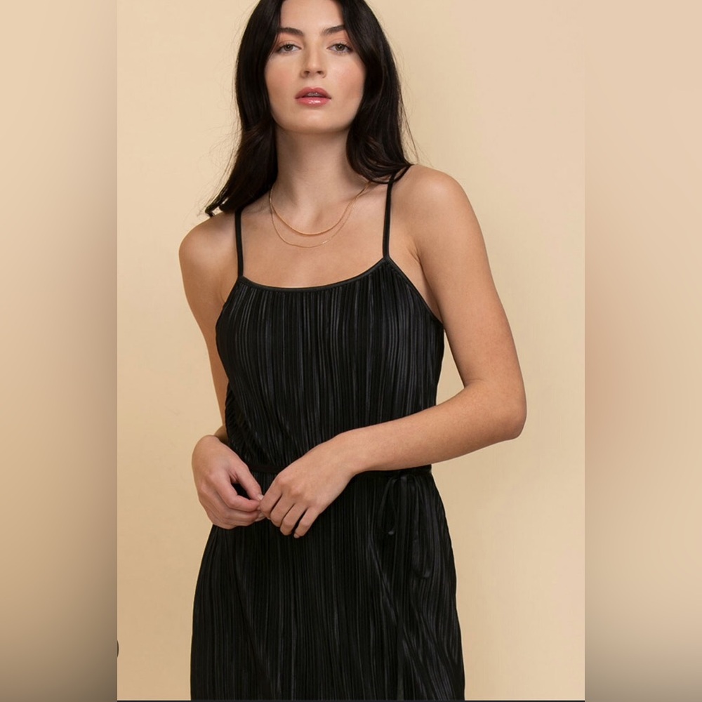 Ricki’s pliss satin slip dress